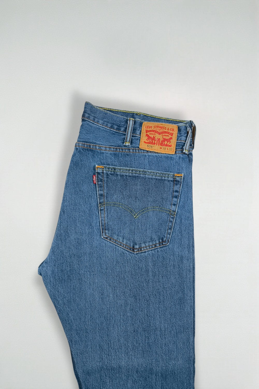 Jeans Levi's 505 a gamba dritta vintage, blu denim | Abbigliamento da lavoro classico anni 2000