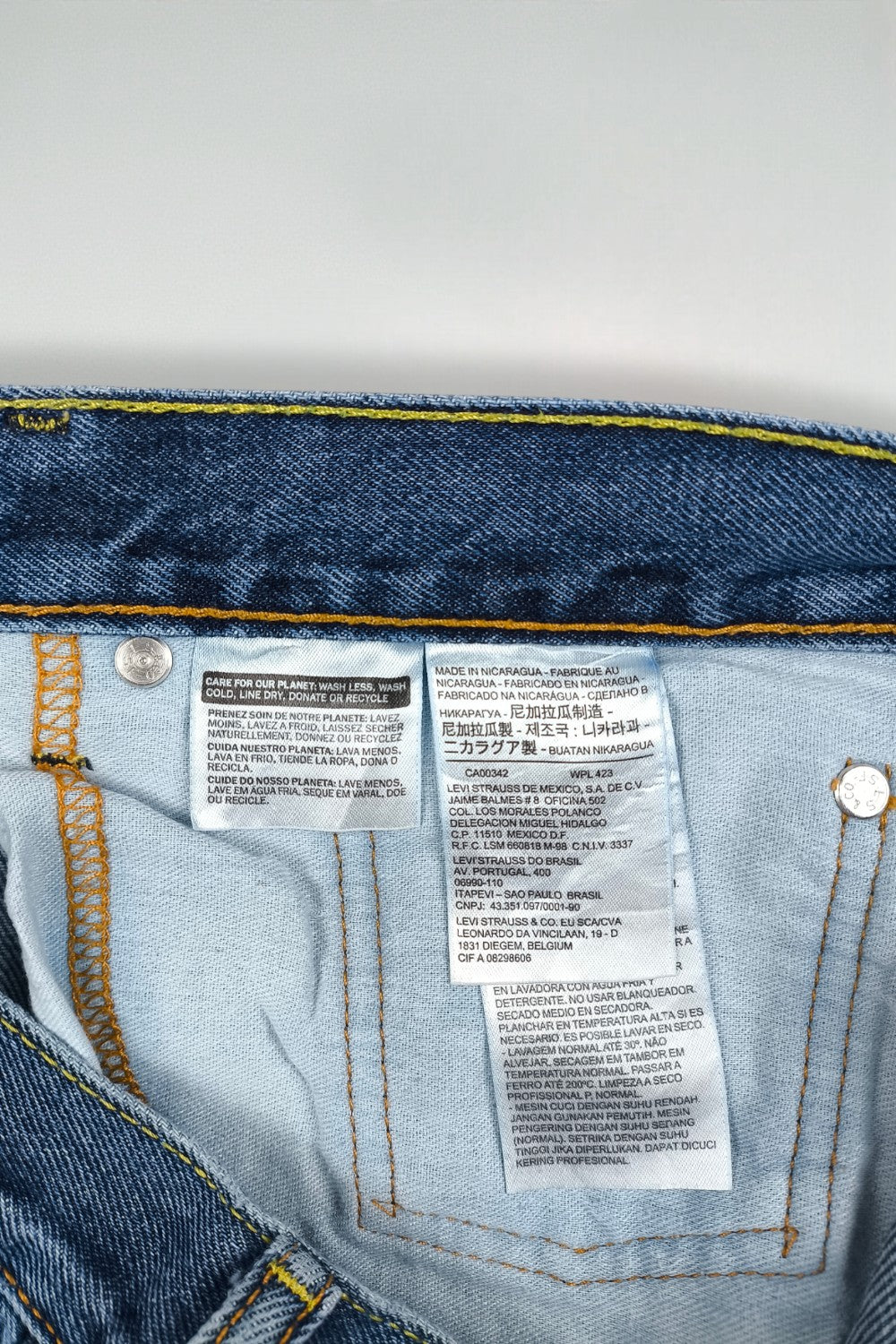 Jeans Levi's 505 a gamba dritta vintage, blu denim | Abbigliamento da lavoro classico anni 2000