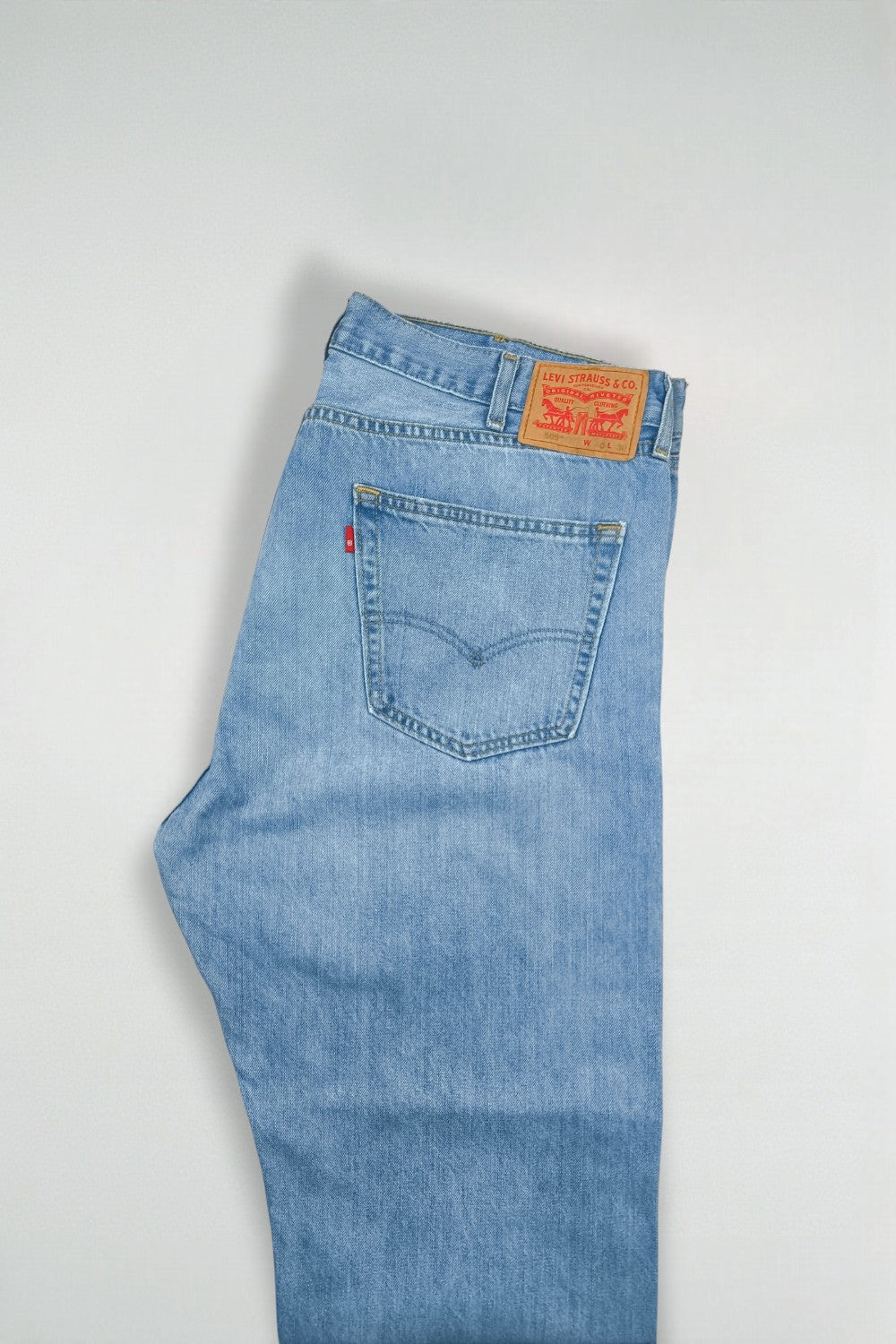 Jeans Levi's 505 a gamba dritta vintage, blu chiaro | Pantaloni in denim anni '90