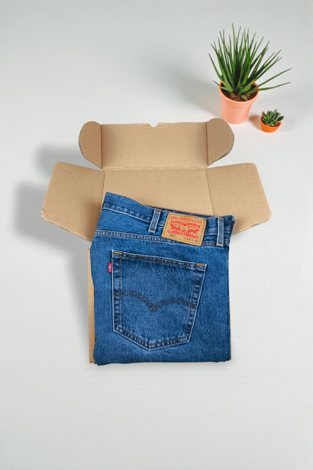 Jeans Levi's 505 Straight Leg di seconda mano, blu | Denim classico