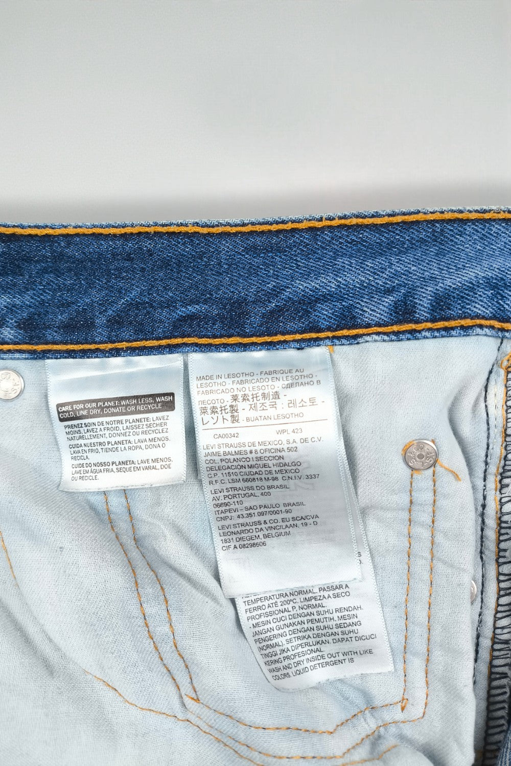 Jeans Levi's 505 Straight Leg di seconda mano, blu | Denim classico