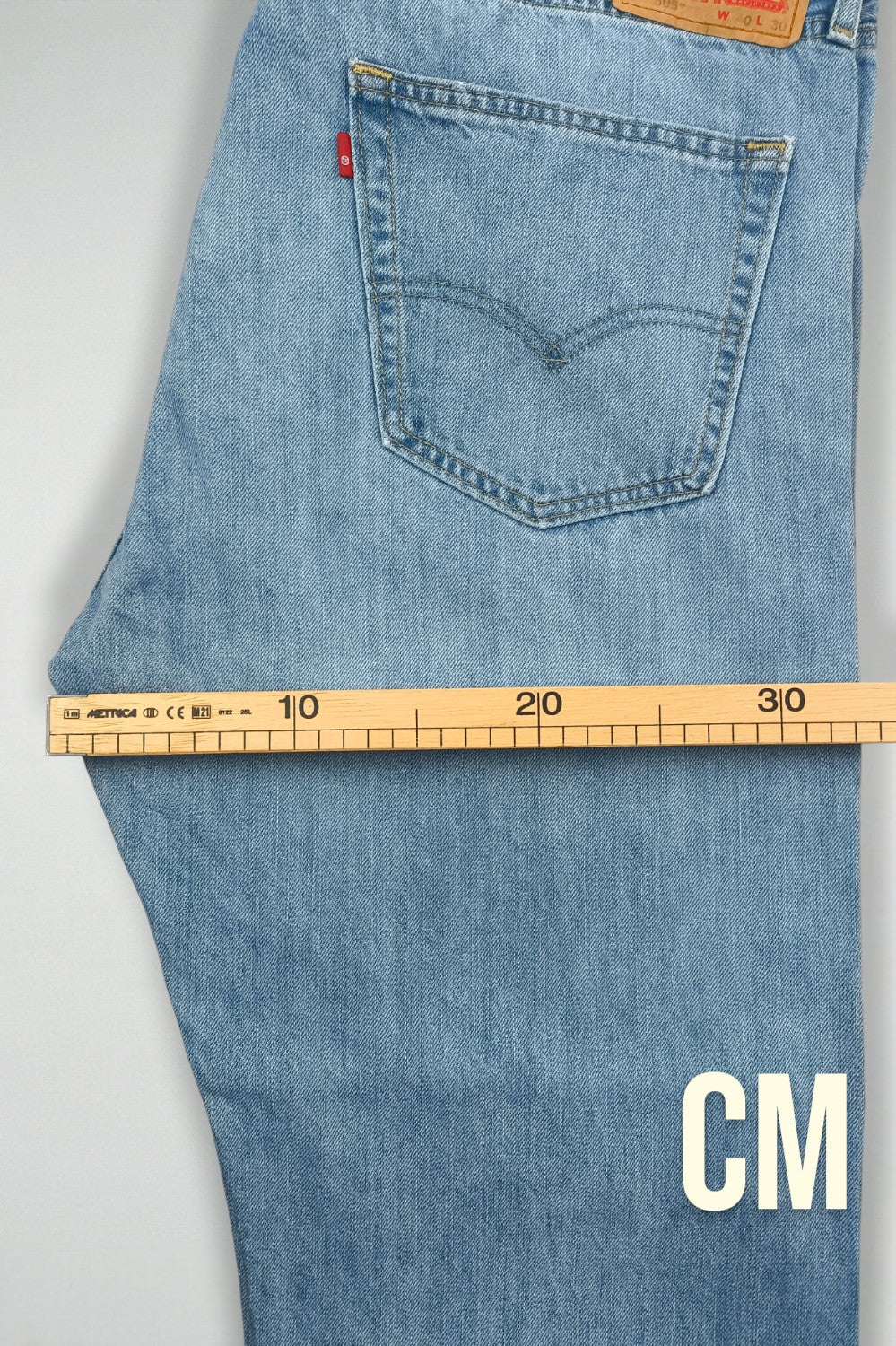 Jeans Levi's 505 a gamba dritta vintage, blu chiaro | Pantaloni in denim anni '90