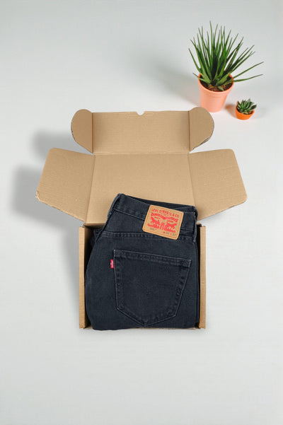 Jeans Levi's 505 a gamba dritta vintage neri | Denim classico anni 2000