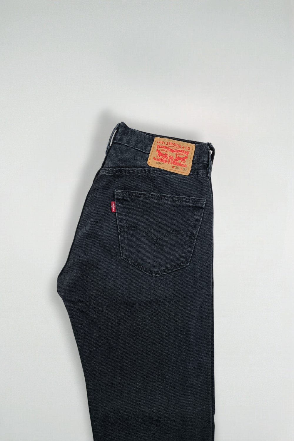 Jeans Levi's 505 a gamba dritta vintage neri | Denim classico anni 2000