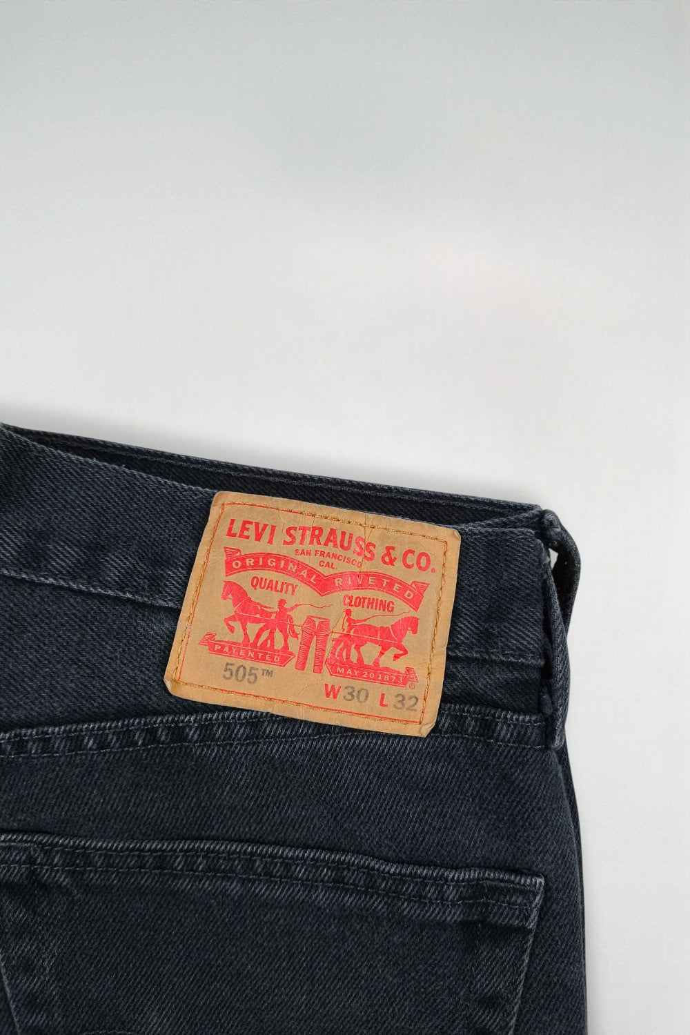 Jeans Levi's 505 a gamba dritta vintage neri | Denim classico anni 2000