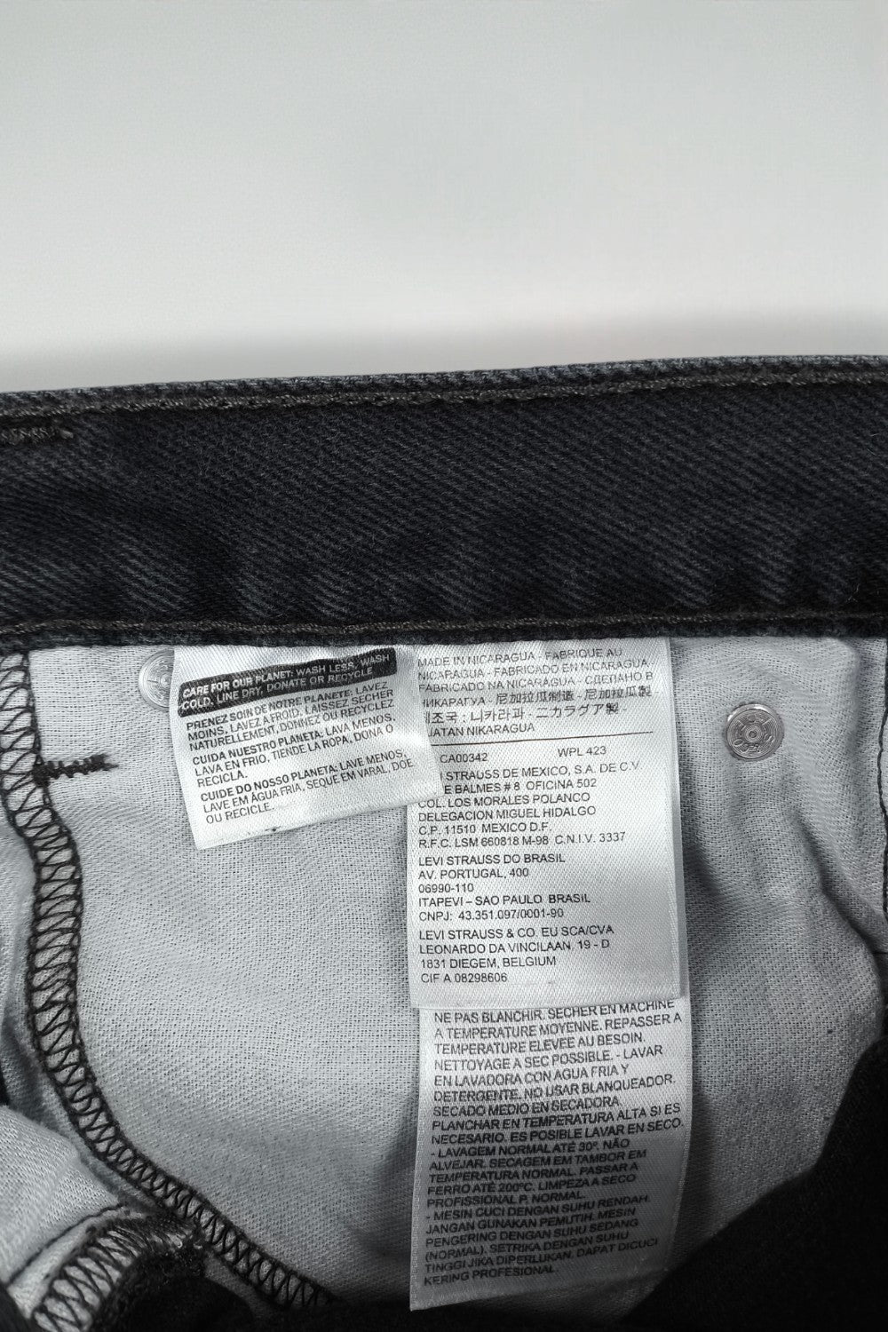 Jeans Levi's 505 a gamba dritta vintage neri | Denim classico anni 2000