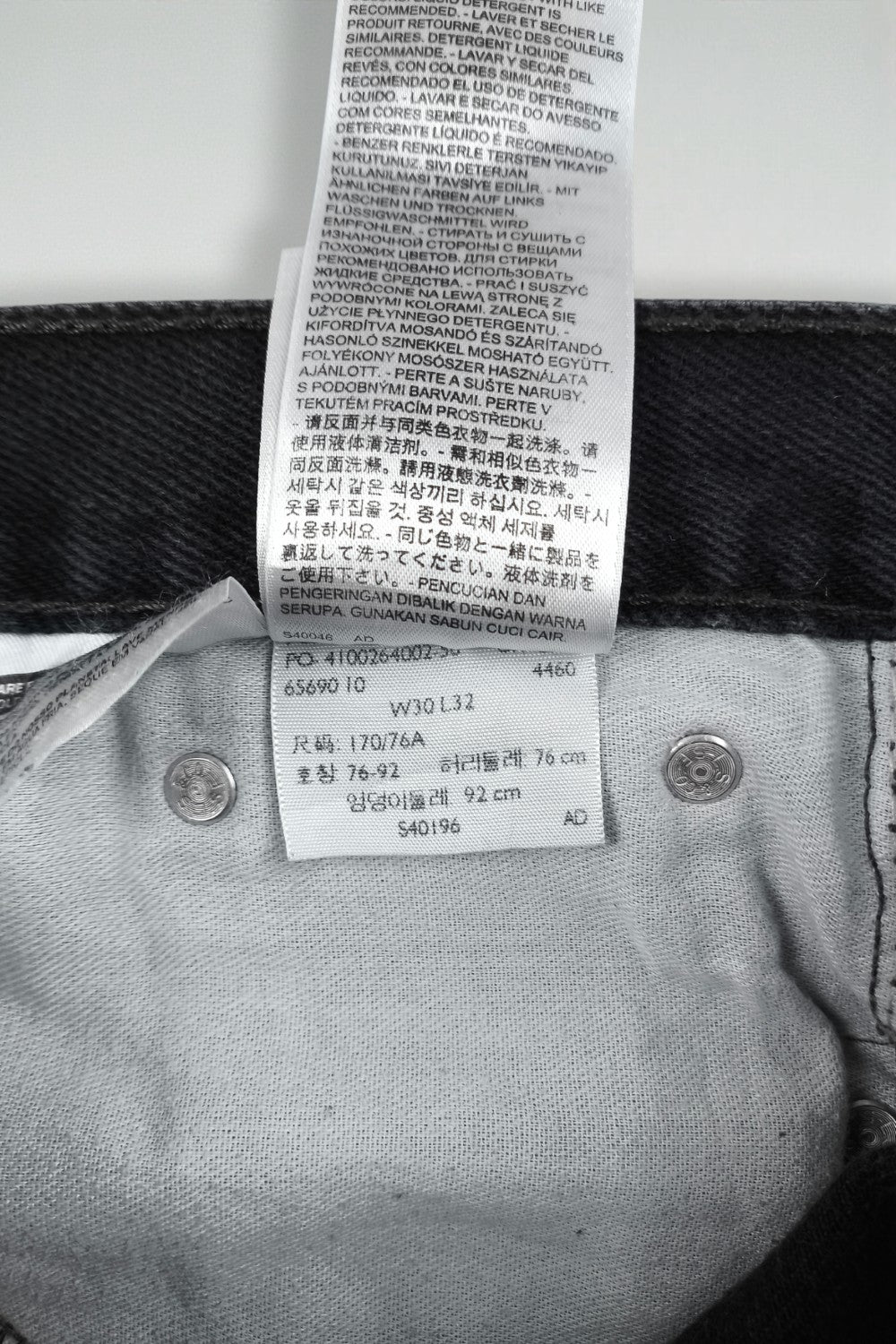 Jeans Levi's 505 a gamba dritta vintage neri | Denim classico anni 2000