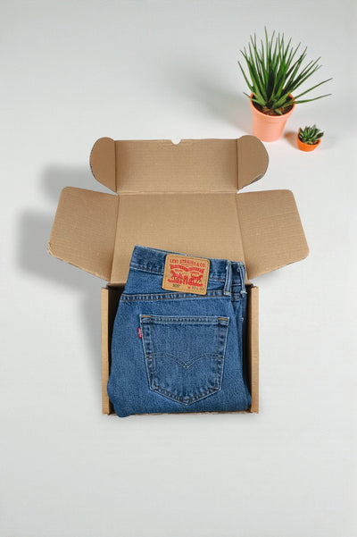 Jeans Levi's 505 a gamba dritta vintage blu | Denim anni 2000