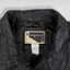 Giacca da pompiere vintage in pelle nera Minigance | Capispalla francese anni '90