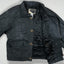 Giacca da pompiere vintage in pelle nera Minigance | Capispalla francese anni '90