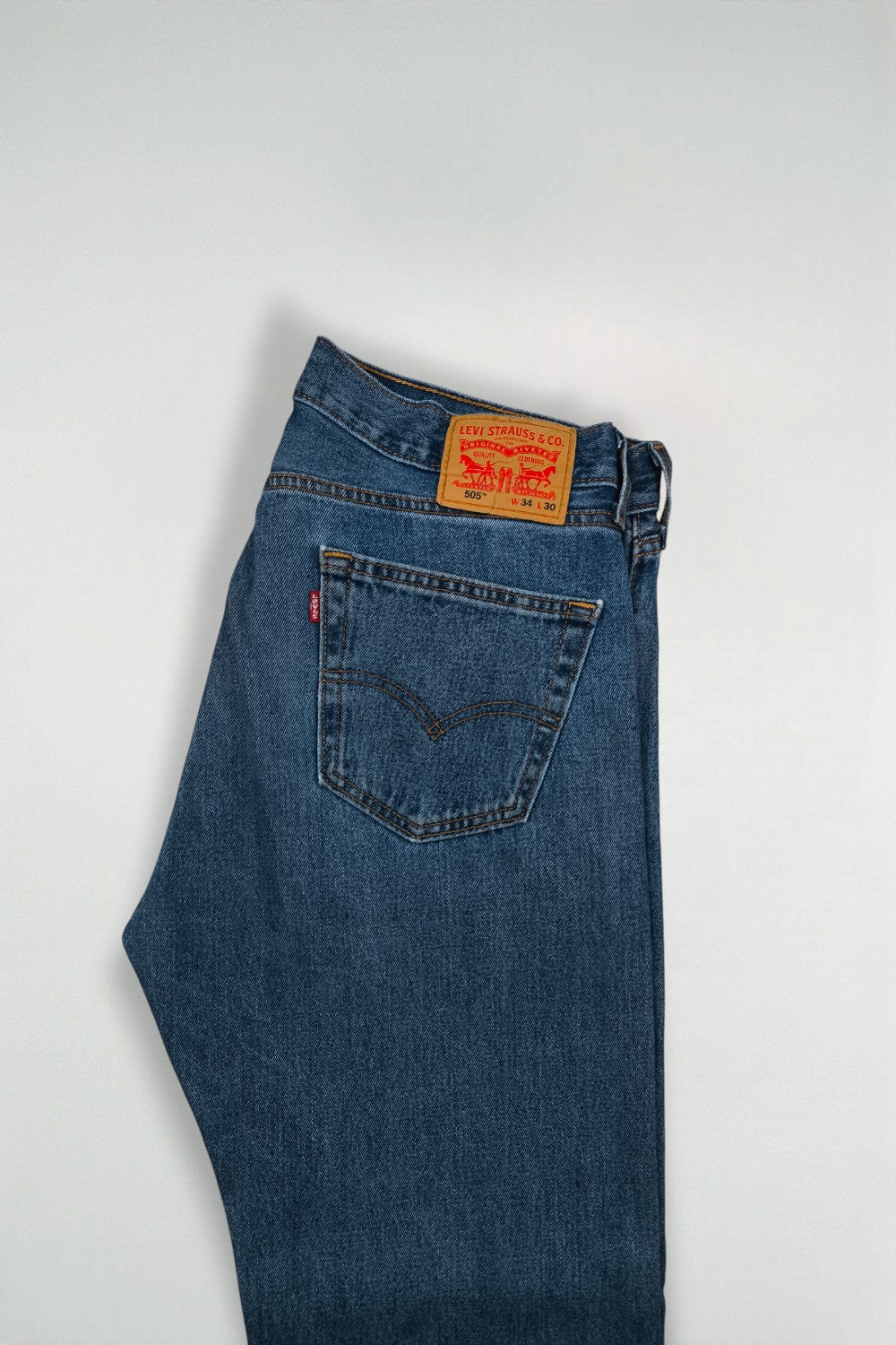 Jeans Levi's 505 a gamba dritta blu vintage | Pantaloni in denim anni 2000