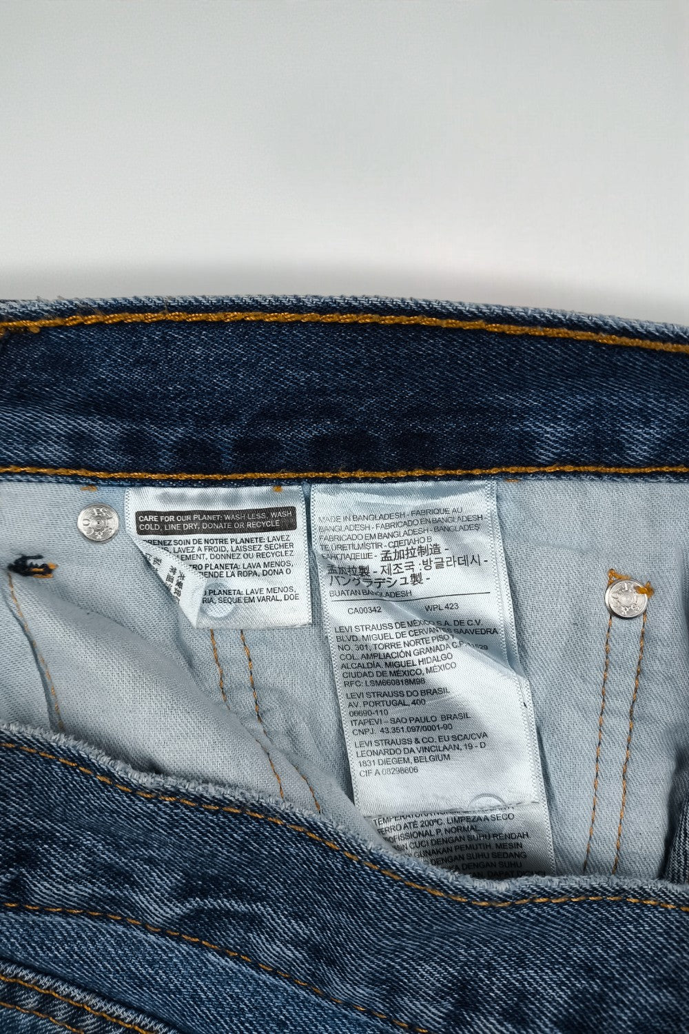 Jeans Levi's 505 a gamba dritta blu vintage | Pantaloni in denim anni 2000