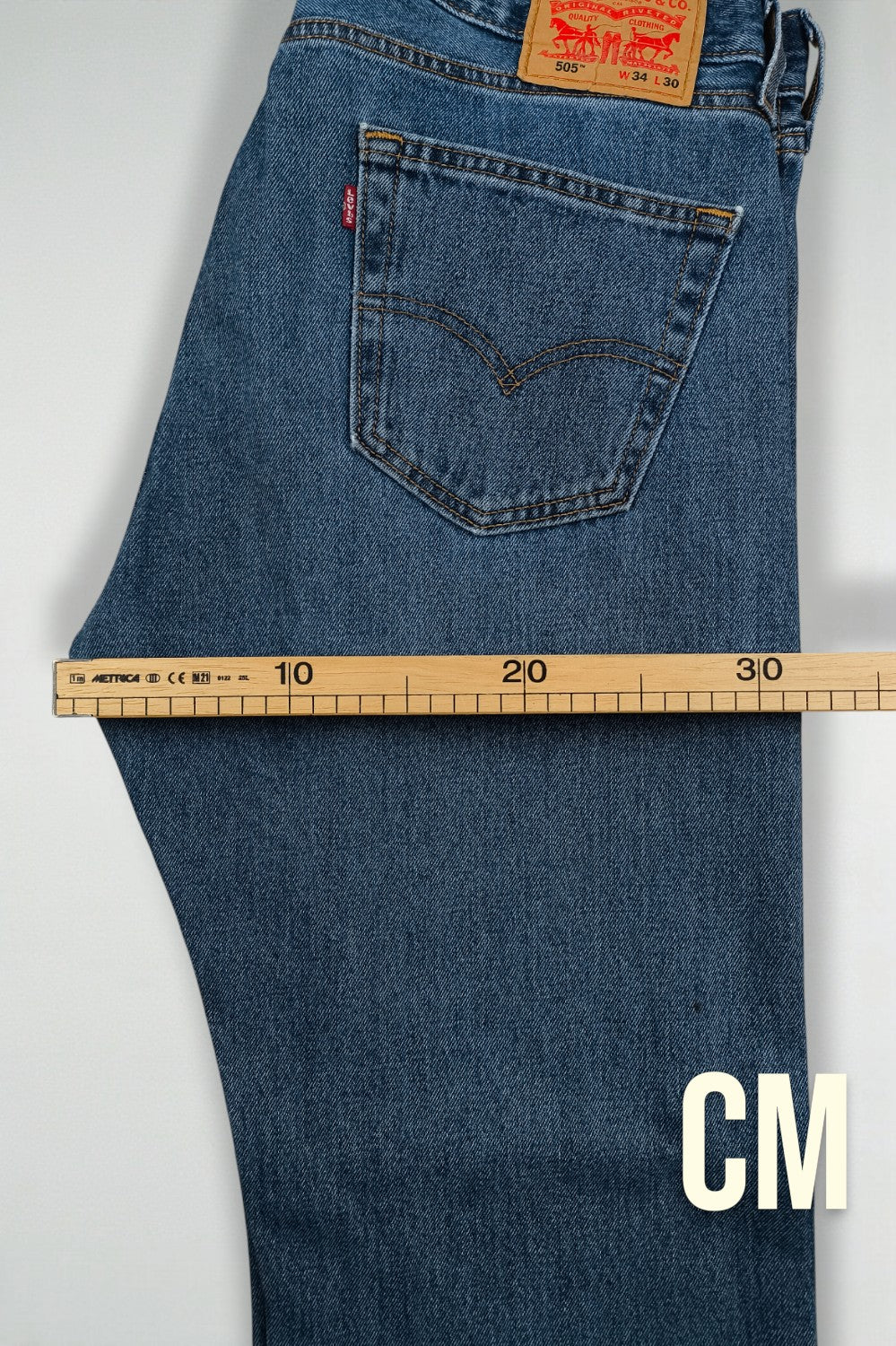 Jeans Levi's 505 a gamba dritta blu vintage | Pantaloni in denim anni 2000