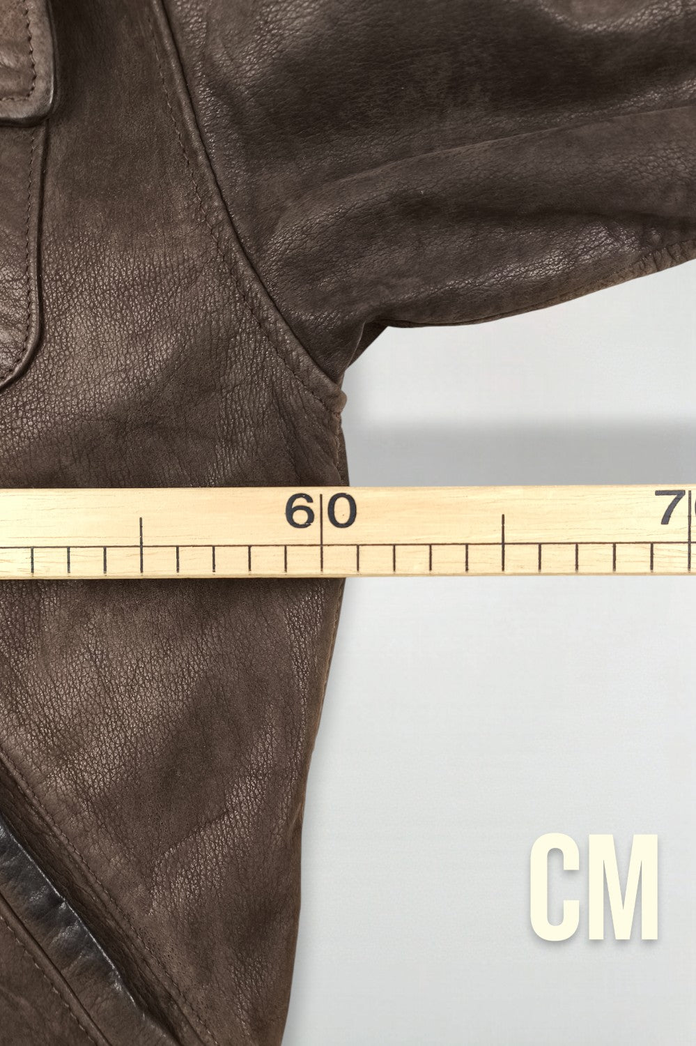 Giacca da pompiere in vera pelle vintage Caravaggi marrone | Capispalla italiani
