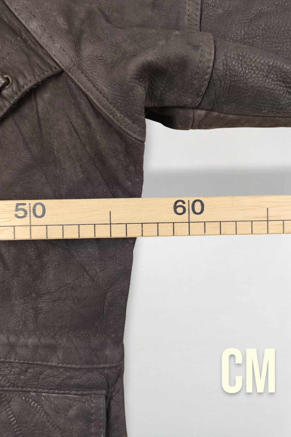 Giacca da pompiere vintage in vera pelle con cappuccio, marrone scuro | Capispalla utility anni '90
