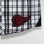Camicia a maniche corte vintage Harley-Davidson a quadri, nera e bianca | Abbigliamento da lavoro per motociclisti Y2K