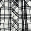 Camicia a maniche corte vintage Harley-Davidson a quadri, nera e bianca | Abbigliamento da lavoro per motociclisti Y2K