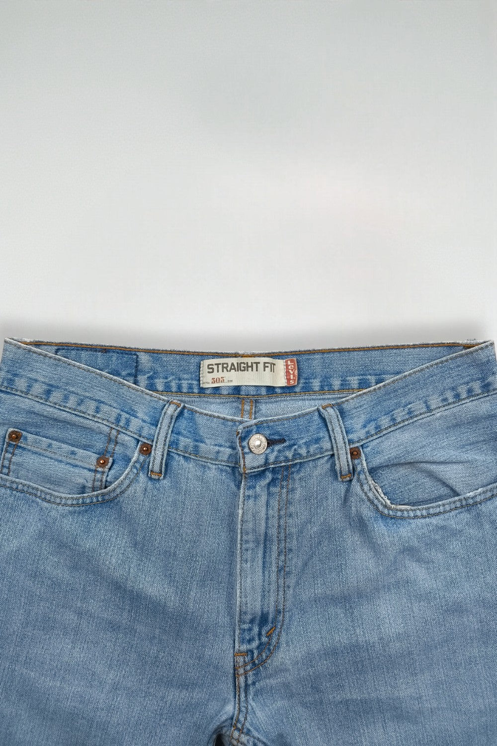 Jeans Levi's 505 a gamba dritta blu vintage | Pantaloni in denim anni 2000