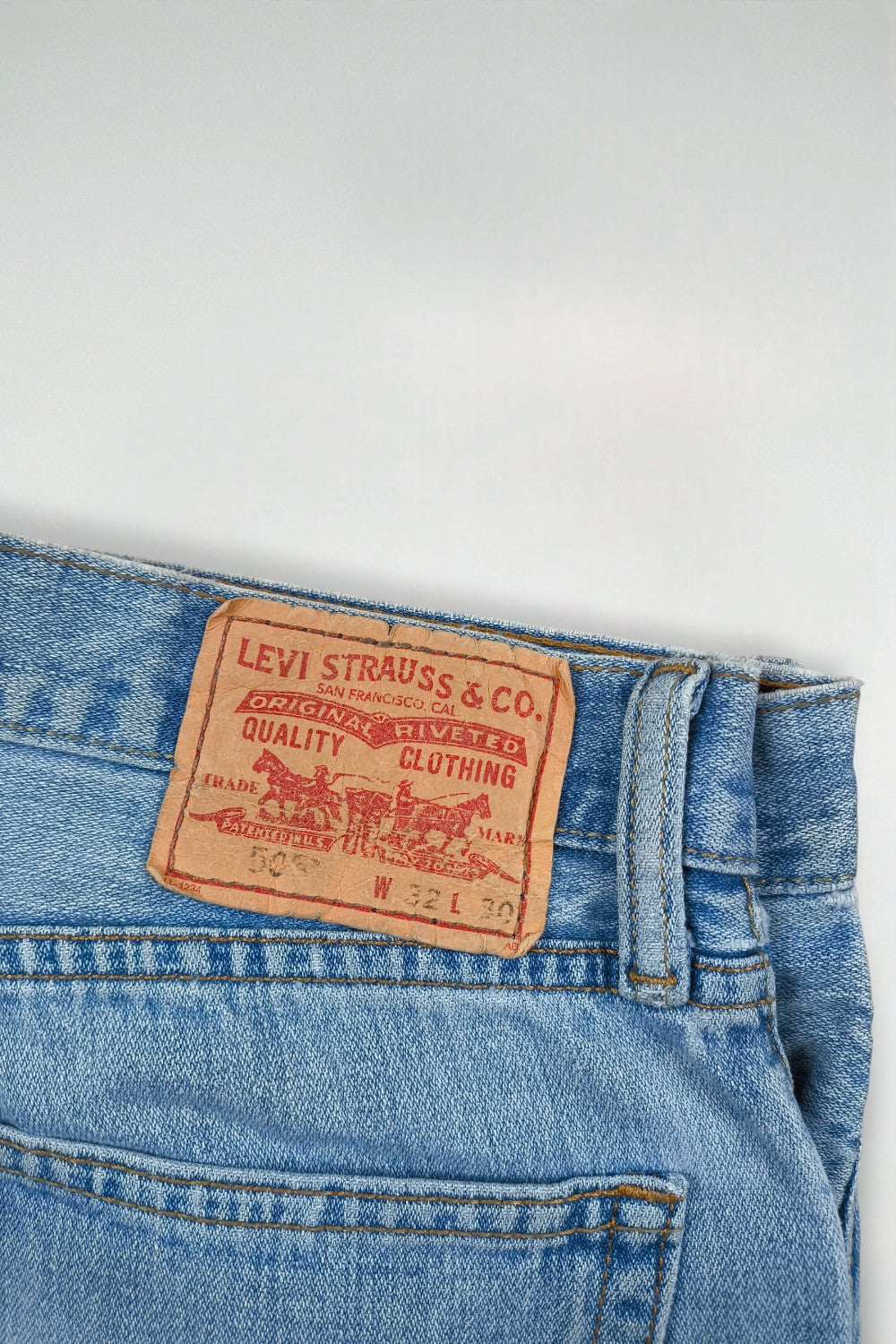 Jeans Levi's 505 a gamba dritta blu vintage | Pantaloni in denim anni 2000