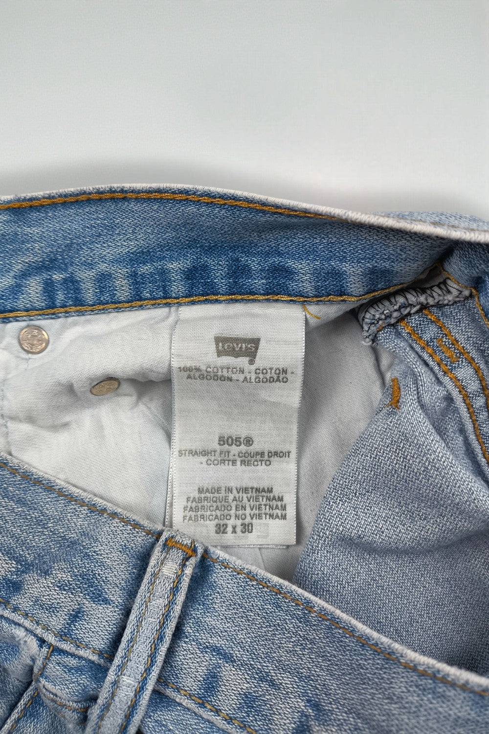 Jeans Levi's 505 a gamba dritta blu vintage | Pantaloni in denim anni 2000