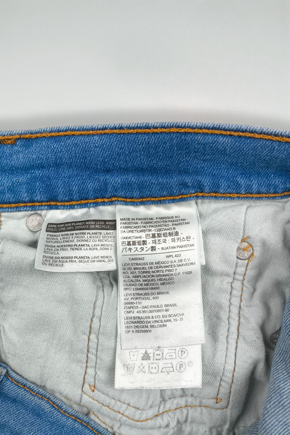 Jeans Levi's 511 Slim Fit di seconda mano, blu | Denim elasticizzato moderno