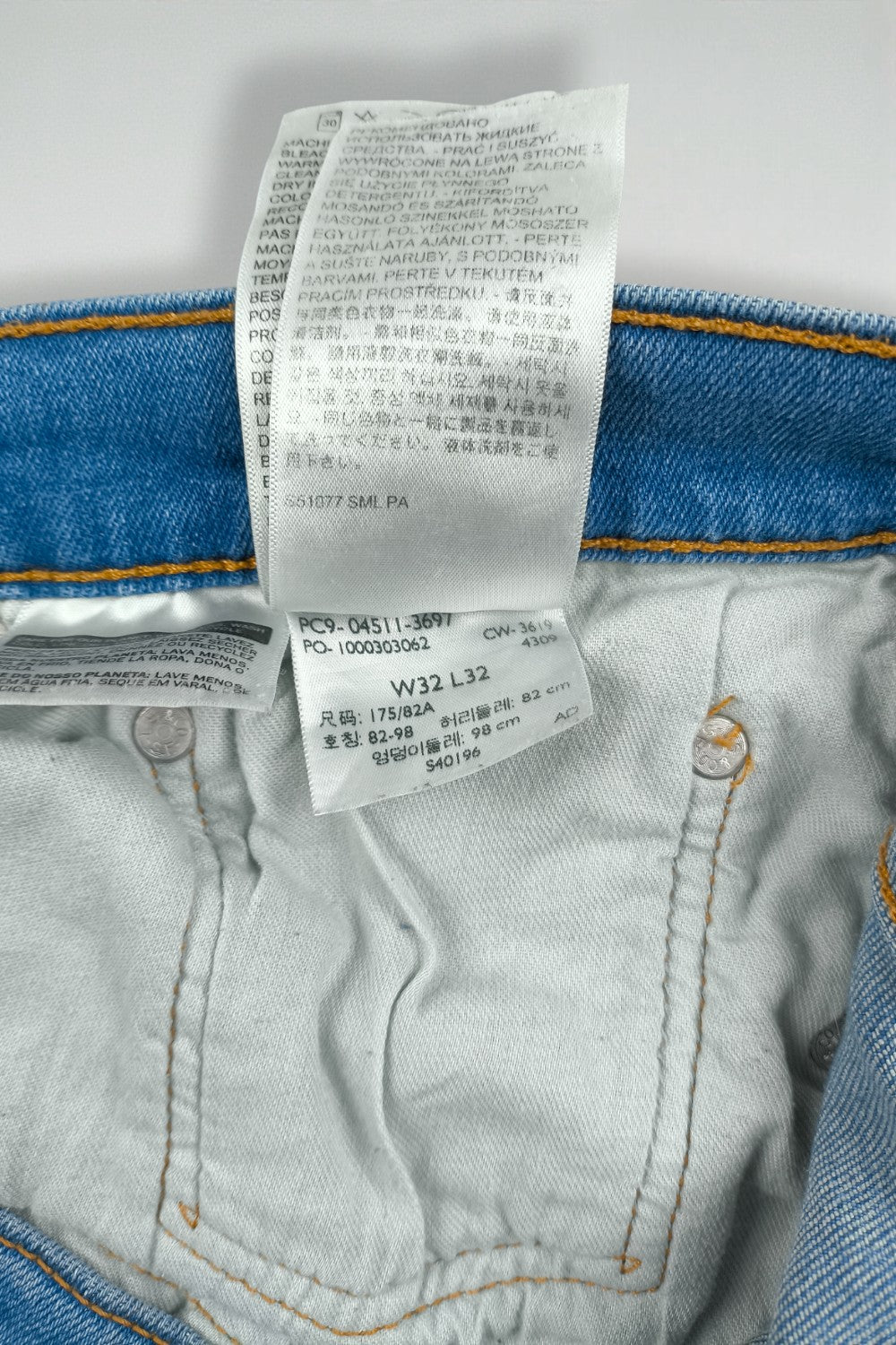 Jeans Levi's 511 Slim Fit di seconda mano, blu | Denim elasticizzato moderno