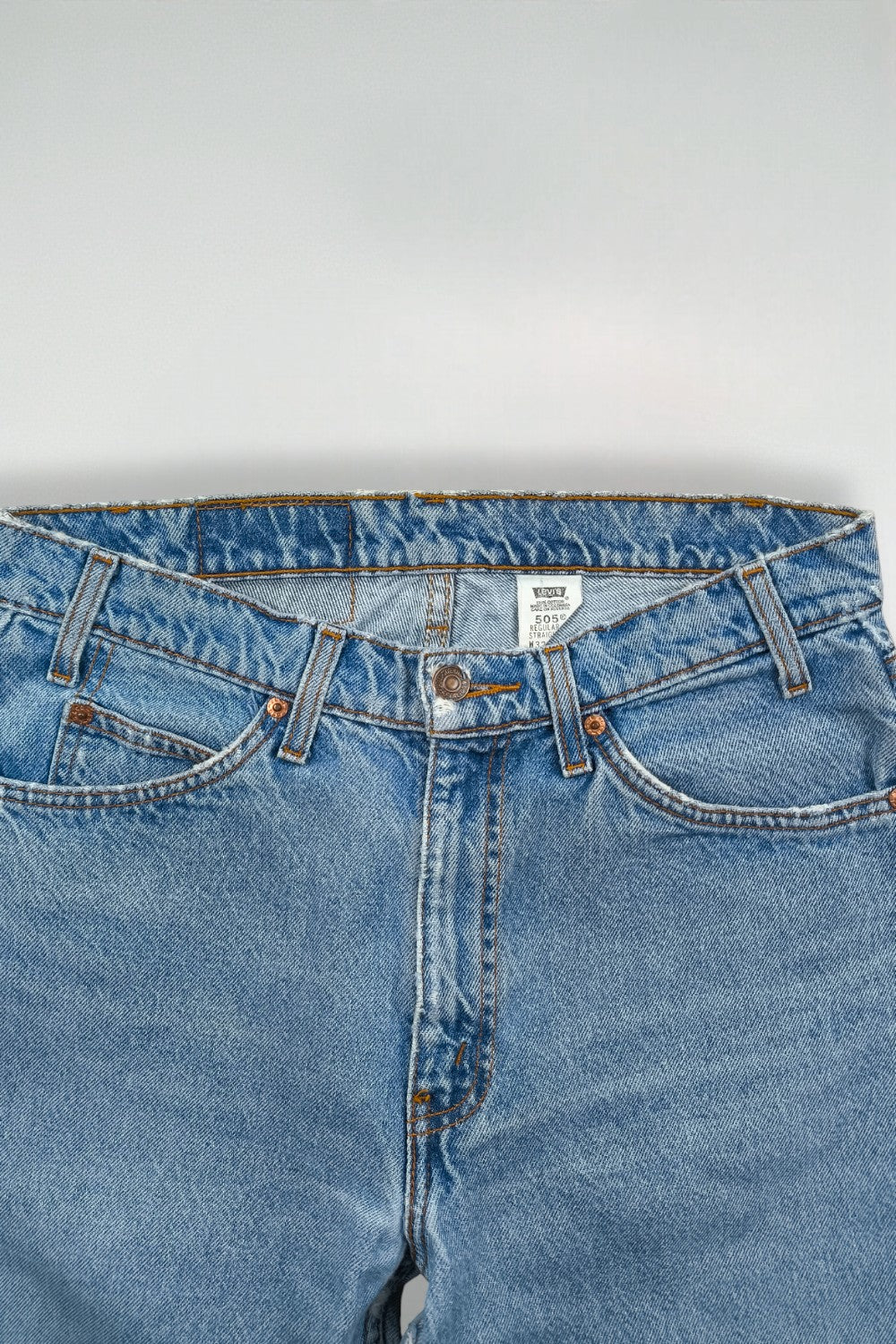 Jeans Levi's 505 Regular Fit a gamba dritta vintage blu | Pantaloni in denim anni '90