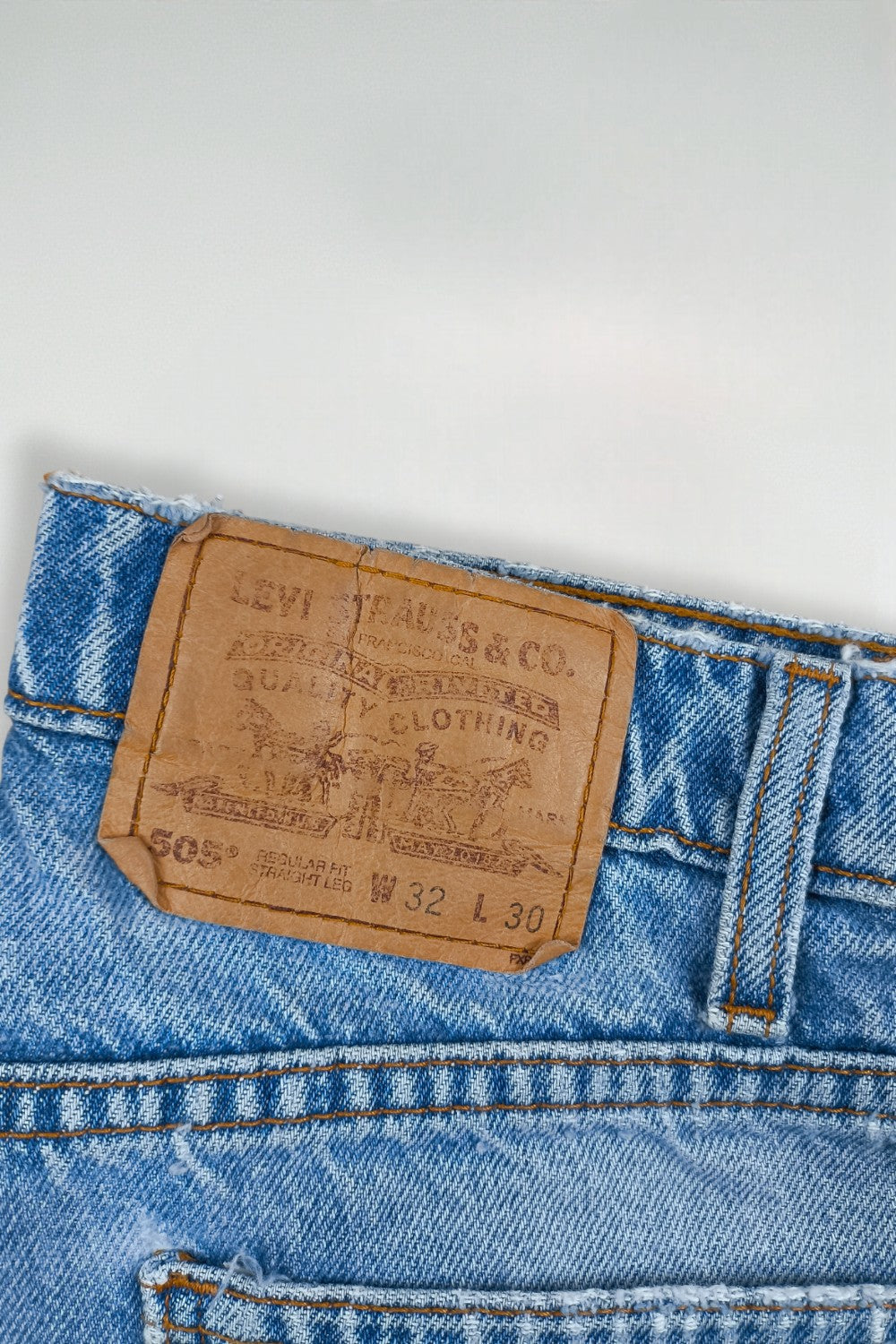Jeans Levi's 505 Regular Fit a gamba dritta vintage blu | Pantaloni in denim anni '90