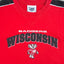 Maglia a maniche lunghe vintage Lee Sport Wisconsin Badgers rossa | Abbigliamento NCAA anni 2000
