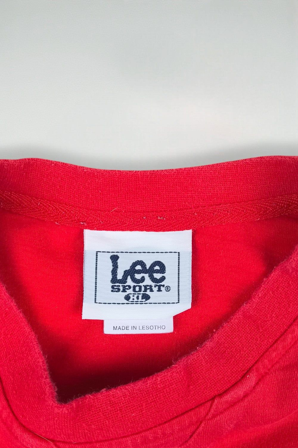 Maglia a maniche lunghe vintage Lee Sport Wisconsin Badgers rossa | Abbigliamento NCAA anni 2000