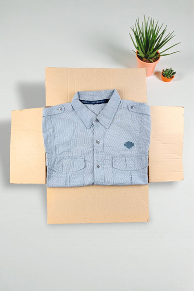 Camicia a maniche corte vintage Harley-Davidson grigia | Abbigliamento da lavoro Y2K