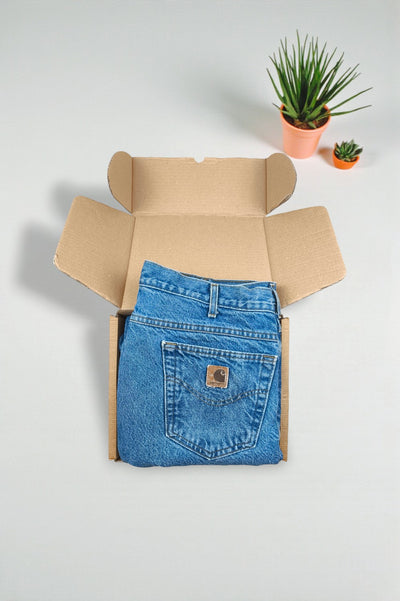 Jeans Carhartt Vintage in denim blu | Pantaloni da lavoro realizzati negli USA