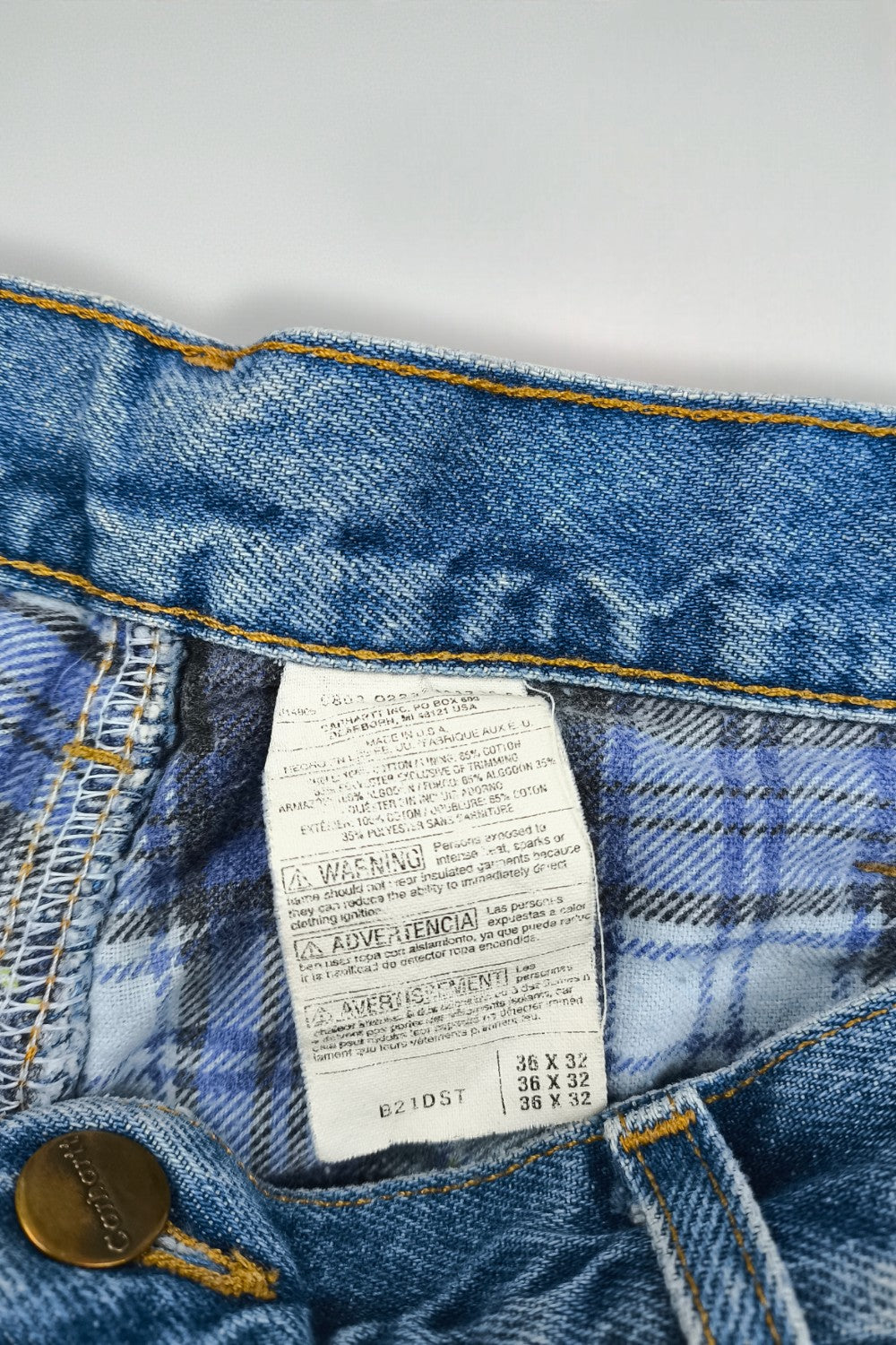 Vintage Carhartt Denim Jeans Blue | USA-Made Workwear Pants