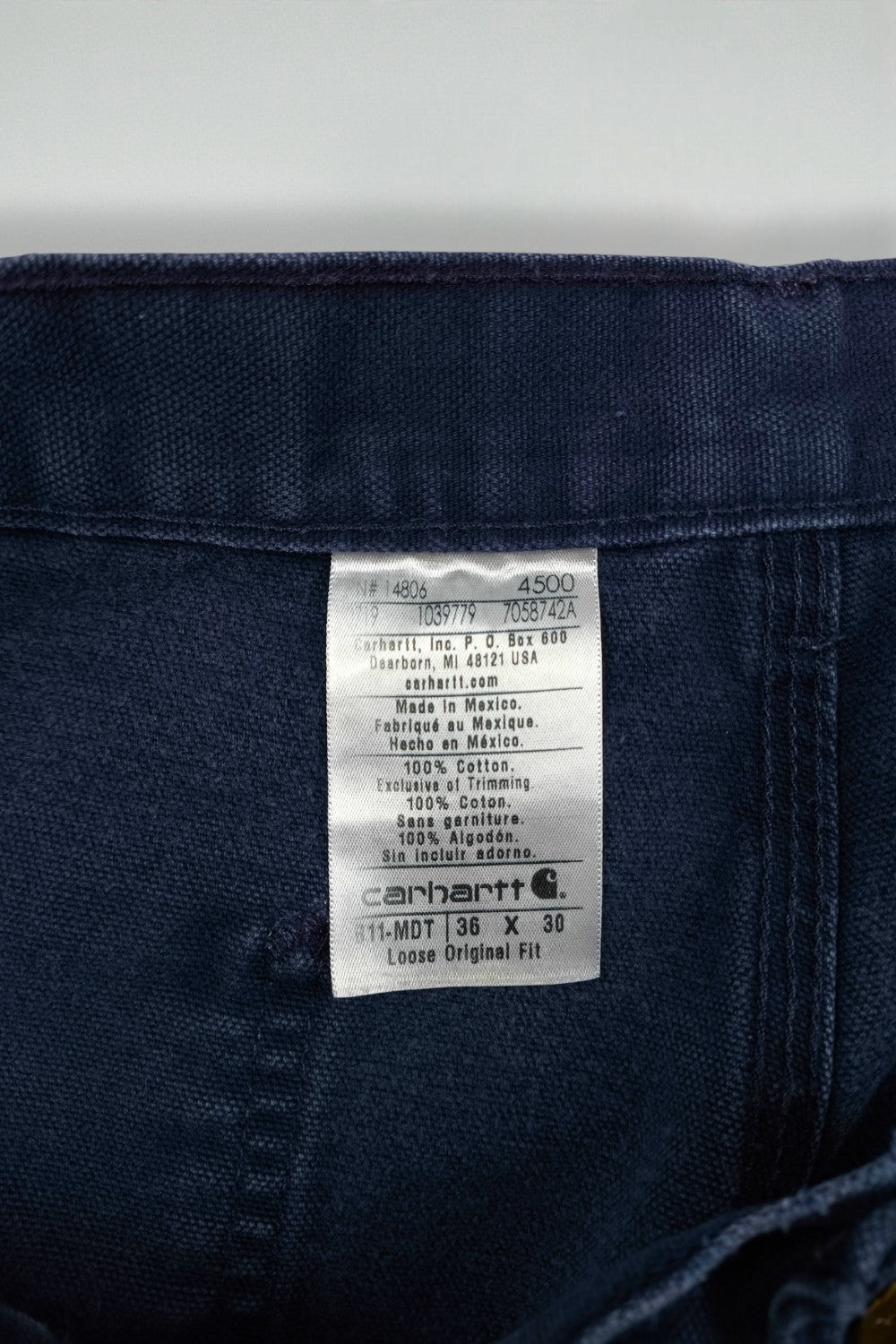 Pantaloni da lavoro Carhartt vintage blu navy | Pantaloni da lavoro utility anni 2000