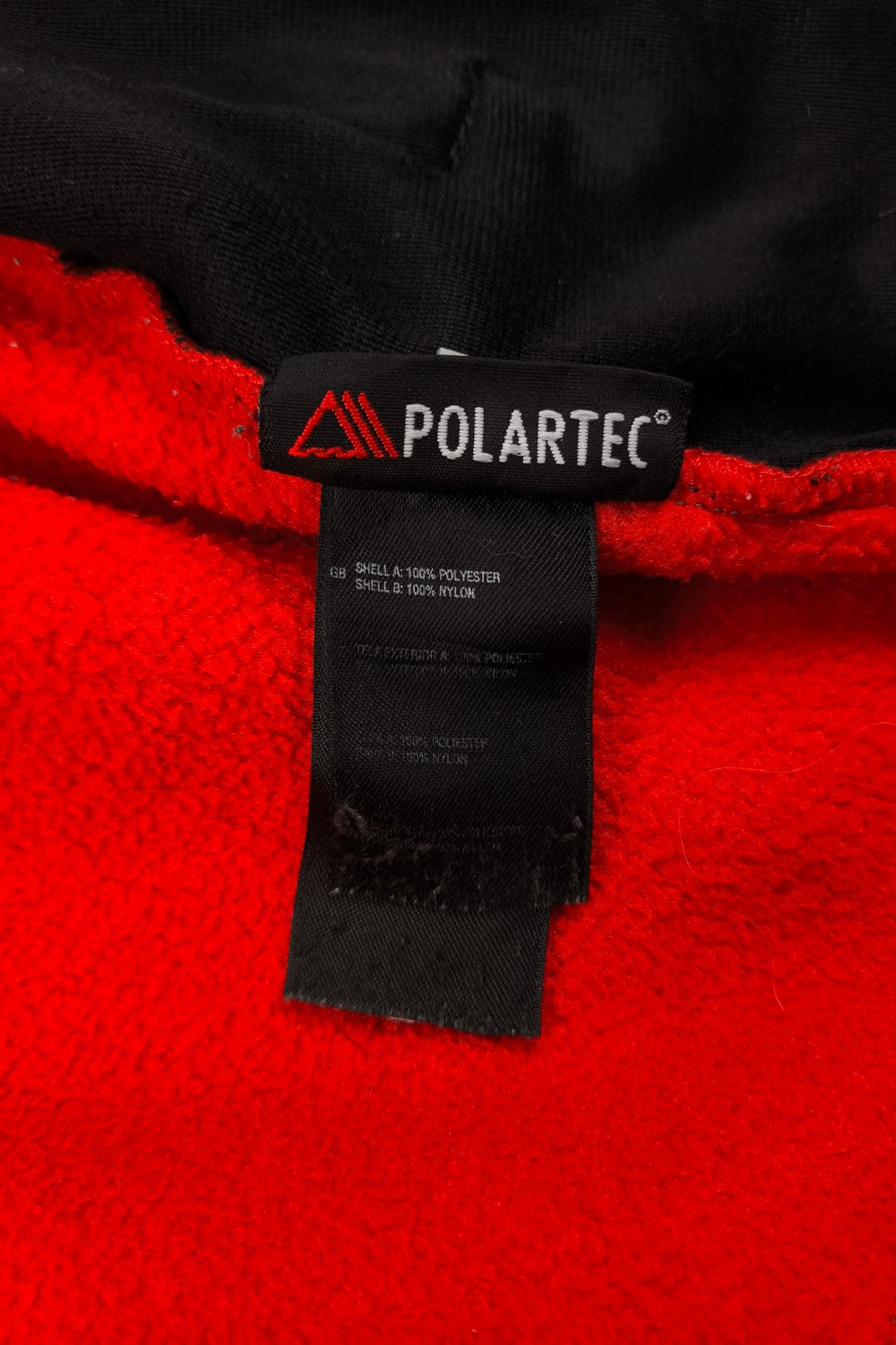 Giacca in pile vintage The North Face Polartec Denali, rosso/carbone | Abbigliamento outdoor Y2K