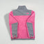 Giacca in pile The North Face Denali per ragazze di seconda mano, rosa e grigia | Giacca con cerniera per esterni