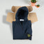 Giacca con cappuccio Stone Island Soft Shell di seconda mano, colore blu navy | Capispalla tecnici
