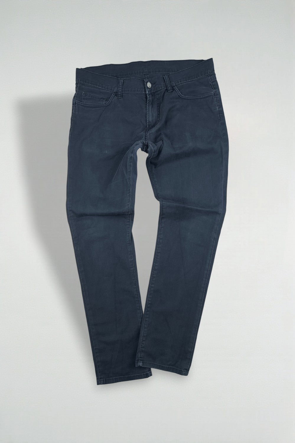Pantaloni vintage Carhartt WIP Rebel blu scuro | Pantaloni da lavoro slim dritti