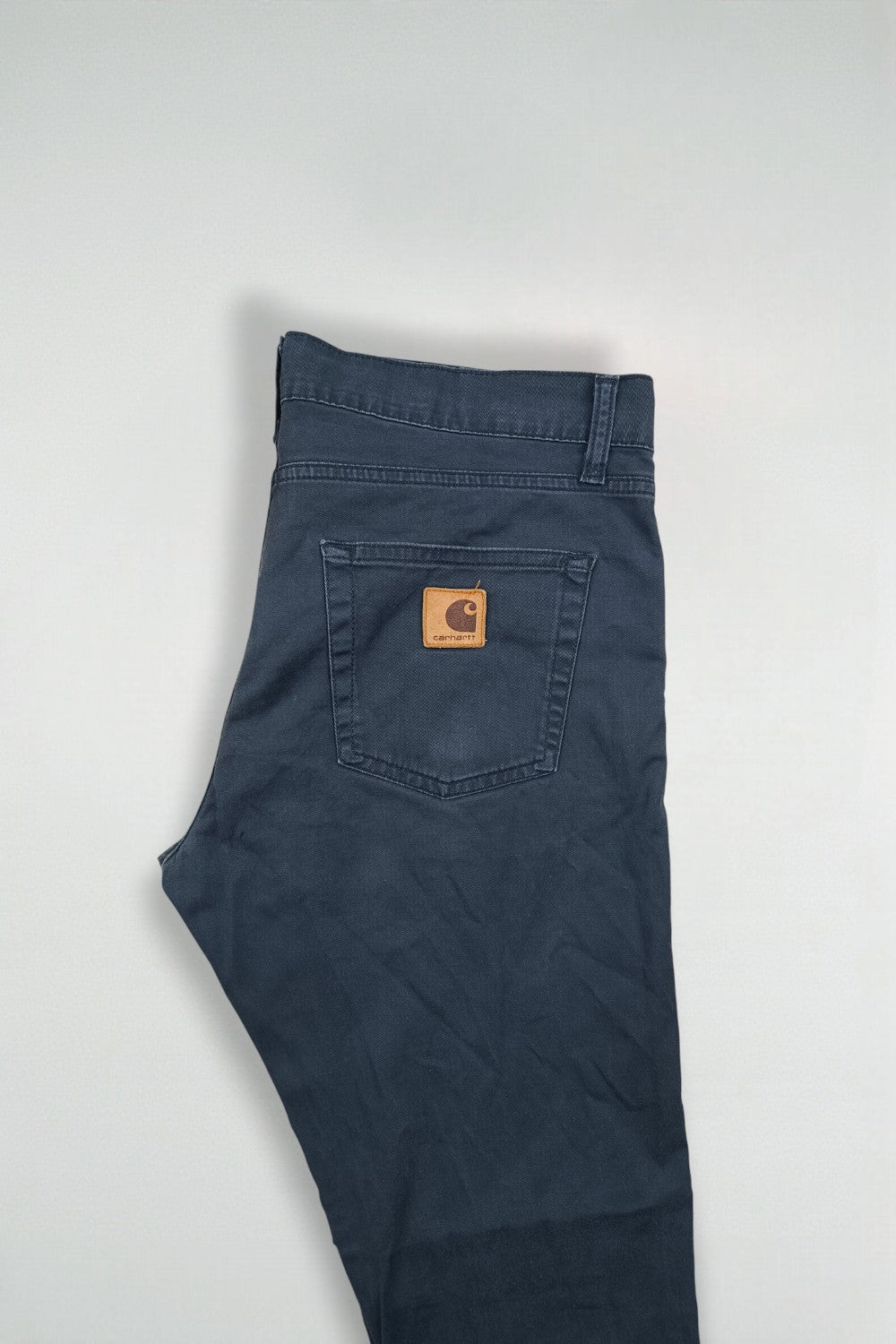 Pantaloni vintage Carhartt WIP Rebel blu scuro | Pantaloni da lavoro slim dritti