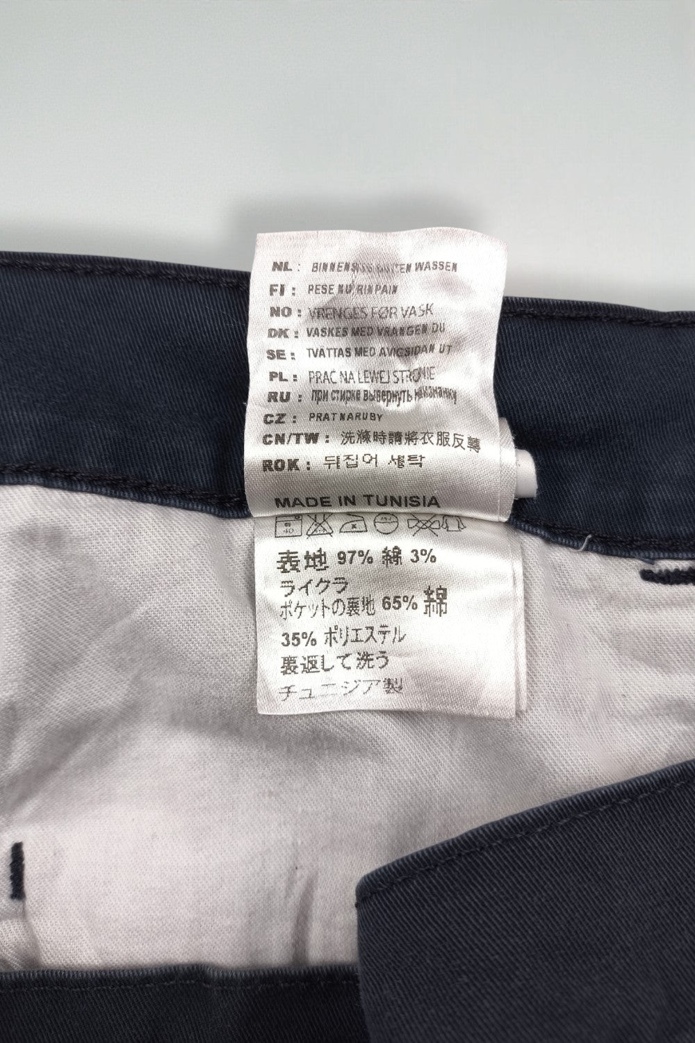 Pantaloni vintage Carhartt WIP Rebel blu scuro | Pantaloni da lavoro slim dritti