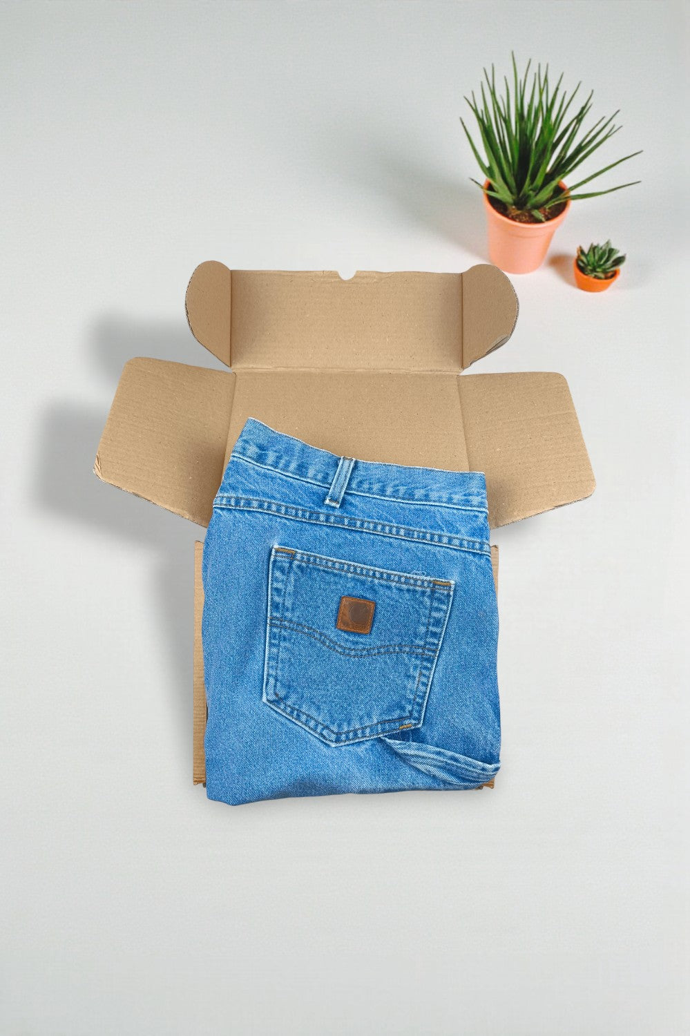 Jeans da lavoro Carhartt B17 Relaxed Fit Vintage Blu | Denim Utility anni 2000