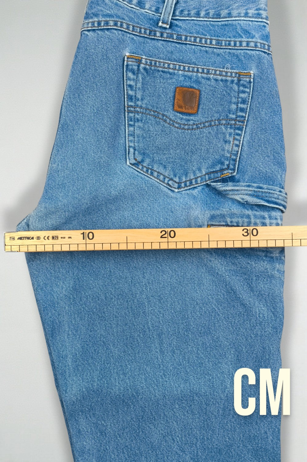 Jeans da lavoro Carhartt B17 Relaxed Fit Vintage Blu | Denim Utility anni 2000