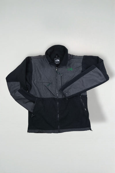 Giacca vintage in pile The North Face Polartec Full Zip Denali nera/grigia | Abbigliamento outdoor anni 2000