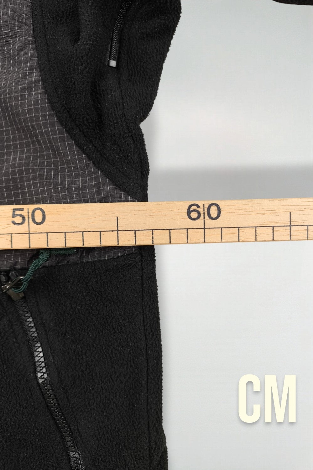 Giacca vintage in pile The North Face Polartec Full Zip Denali nera/grigia | Abbigliamento outdoor anni 2000