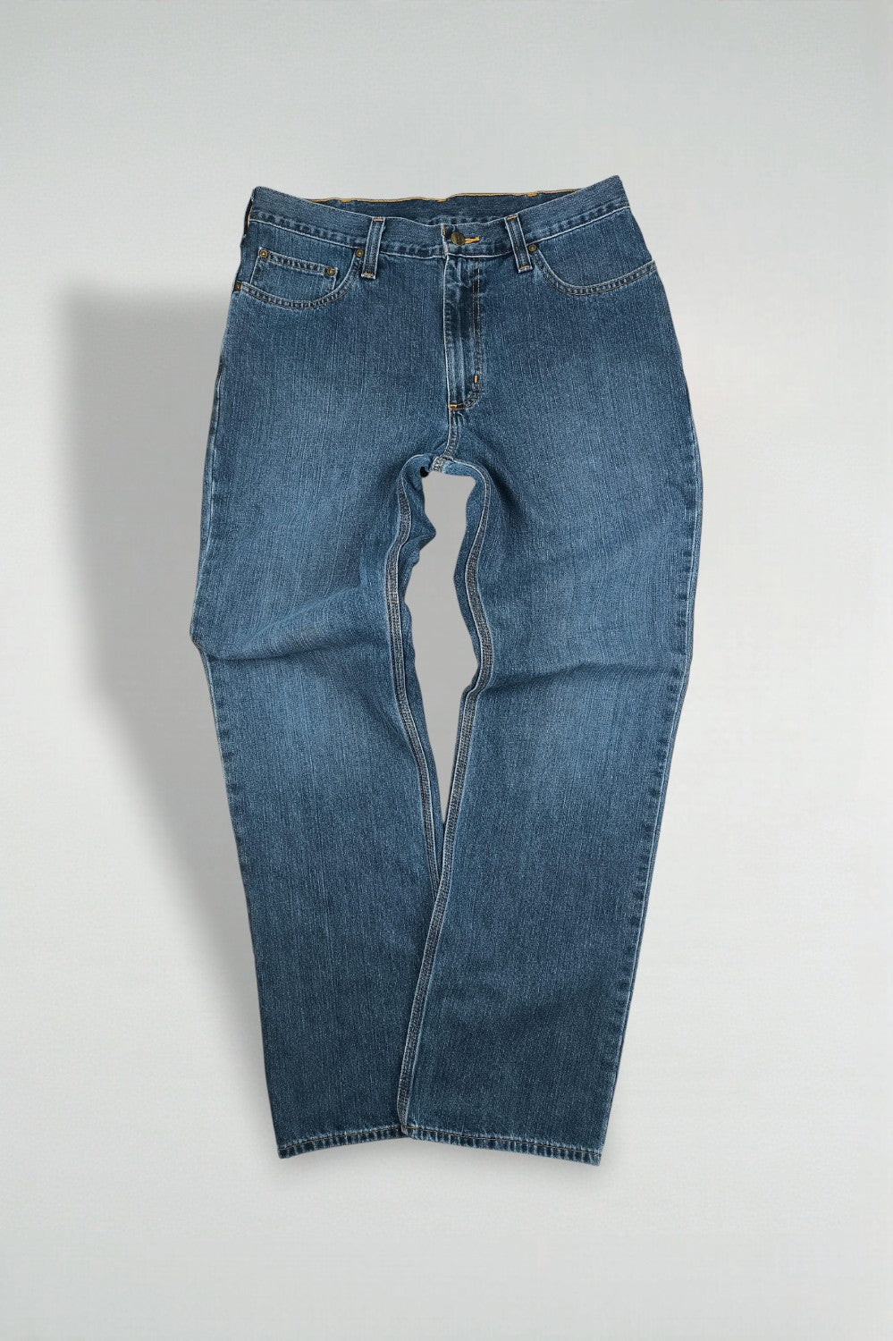 Vintage Carhartt Relaxed Fit Denim Jeans Blue | 2000s Workwear