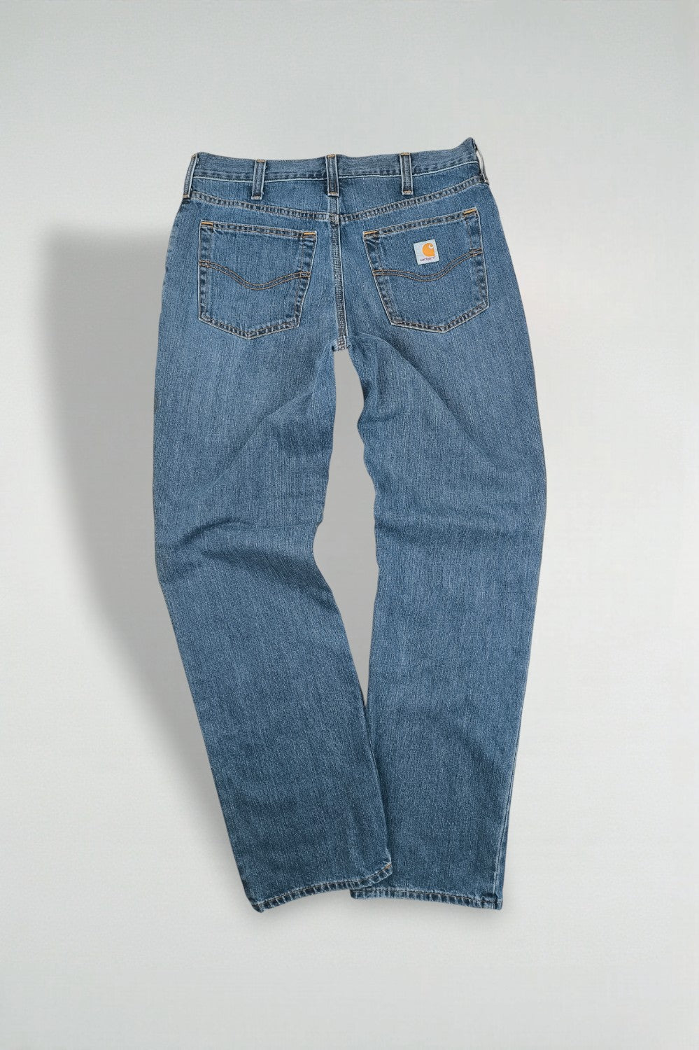 Vintage Carhartt Relaxed Fit Denim Jeans Blue | 2000s Workwear