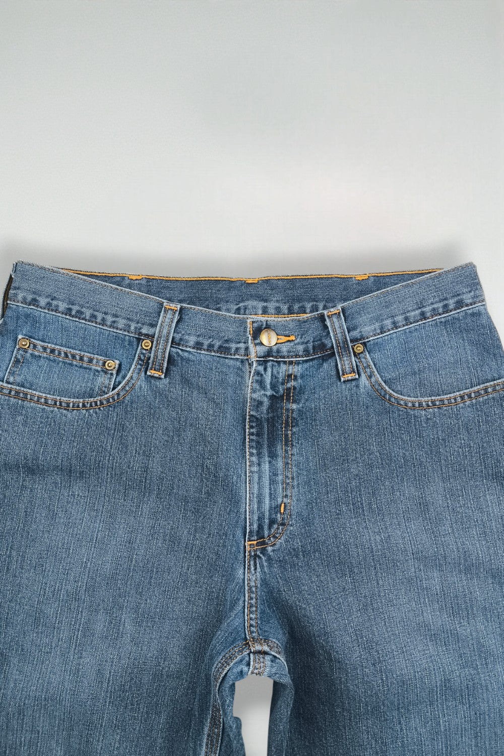 Vintage Carhartt Relaxed Fit Denim Jeans Blue | 2000s Workwear