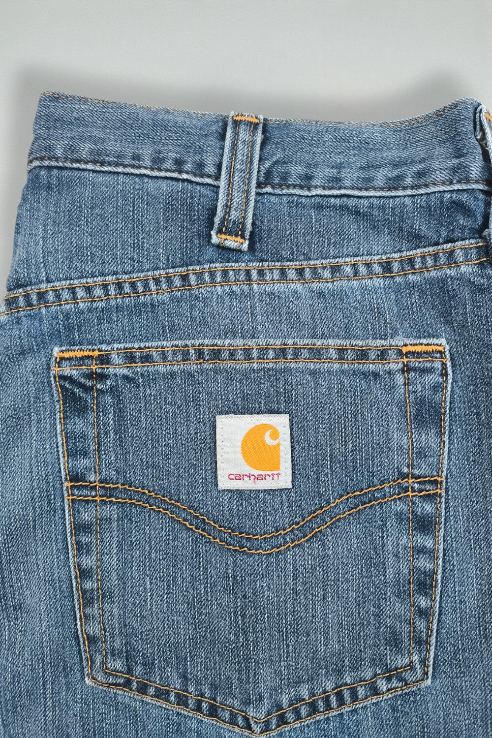 Vintage Carhartt Relaxed Fit Denim Jeans Blue | 2000s Workwear