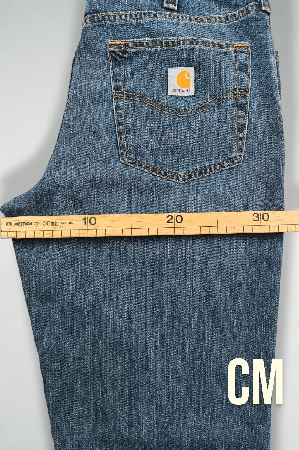 Vintage Carhartt Relaxed Fit Denim Jeans Blue | 2000s Workwear