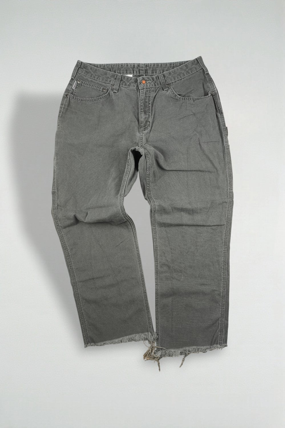 Pantaloni da lavoro Carhartt vintage grigi/verdi | Pantaloni utility anni 2000